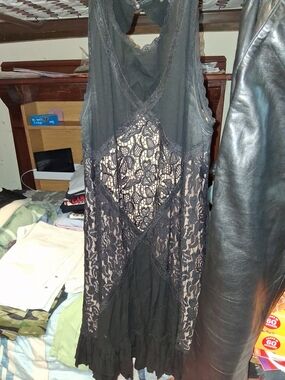 torrid Black Lace Trim Sleeveless Top